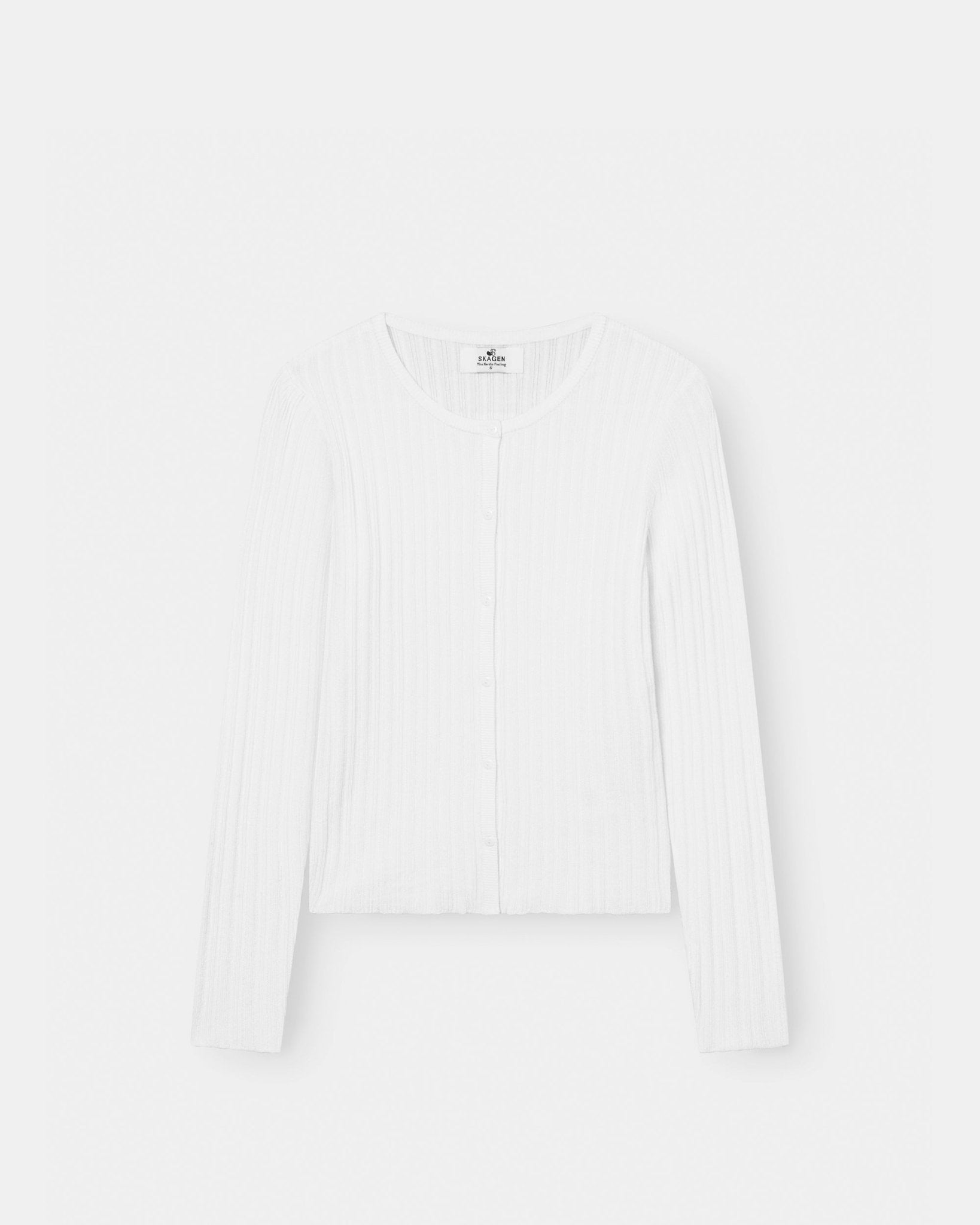 Buttoned LS Top Hvid | Skagen - clothing.dk